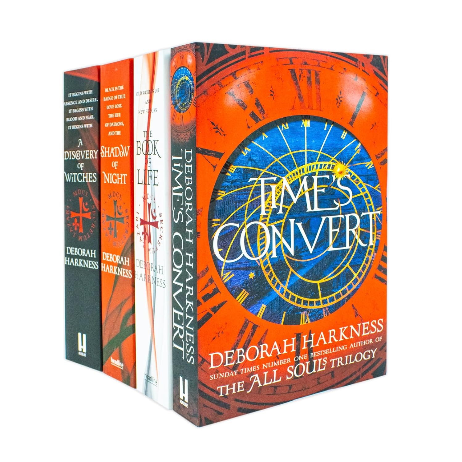 All Souls Trilogy 4 Book Collection Set by Deborah Harkness (A Discovery of Witches, Shadow of Night, The Book of Life, Times Convert) - Lets Buy Books