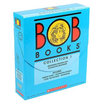 Bob Books: Collection 1 Beginning Readers and Advancing Beginners Including Parent Guide, Doorknob Hangerover 100 Stickers & Bookmark - Lets Buy Books