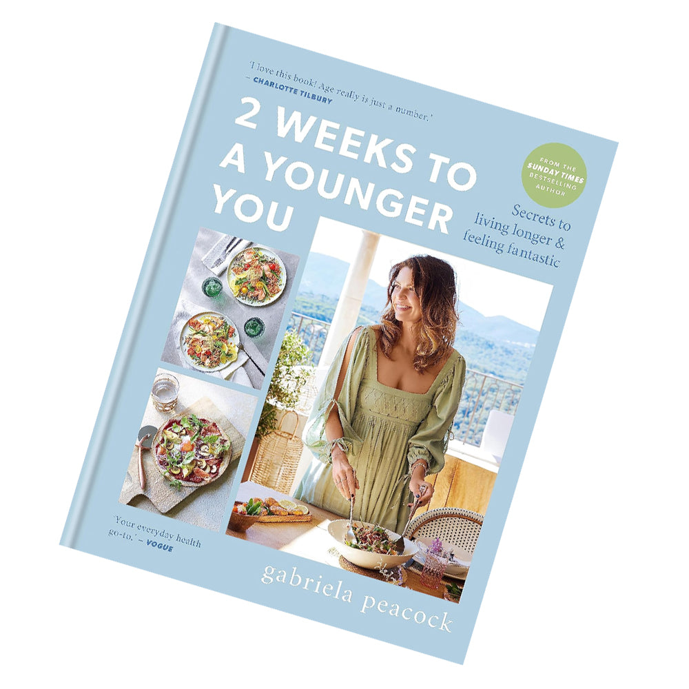 2 Weeks to a Younger You by Gabriela Peacock - hardback inside page showing recipe