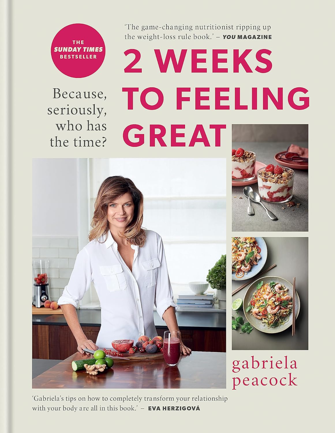 2 Weeks to Feeling Great by Gabriela Peacock - Hardback edition inner pages
