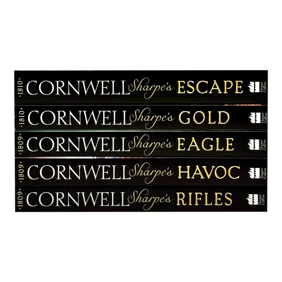 Sharpe Series 6–10 Box Set by Bernard Cornwell: Sharpe's Rifles, Havoc, Sharpe's Eagle, Sharpe's Gold, Sharpe's Escape - Lets Buy Books