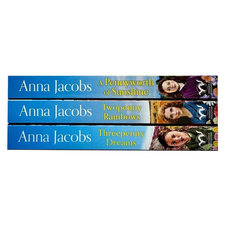Anna Jacobs Michaels Family Series 3 Book Set A Pennyworth Of Sunshine Twopenny Rainbows Threepenny Dreams - Lets Buy Books