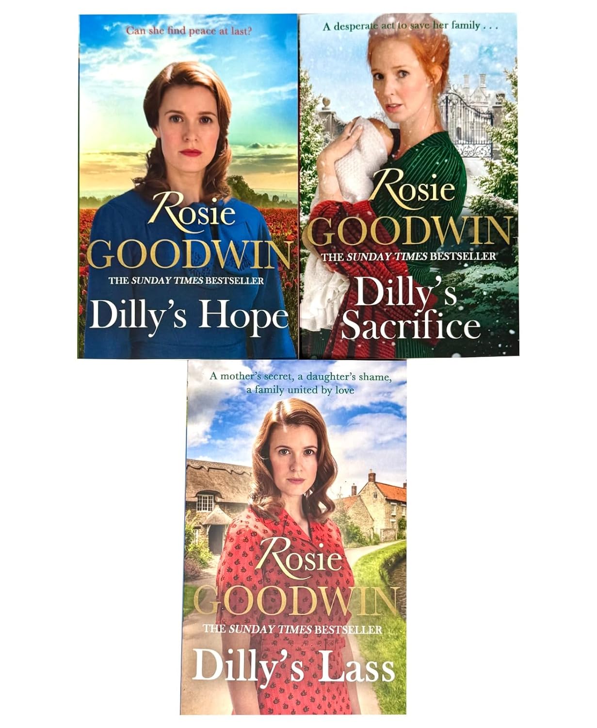 Dilly's Story Series by Rosie Goodwin 3 Books Collection Set-Fiction-Paperback - Lets Buy Books