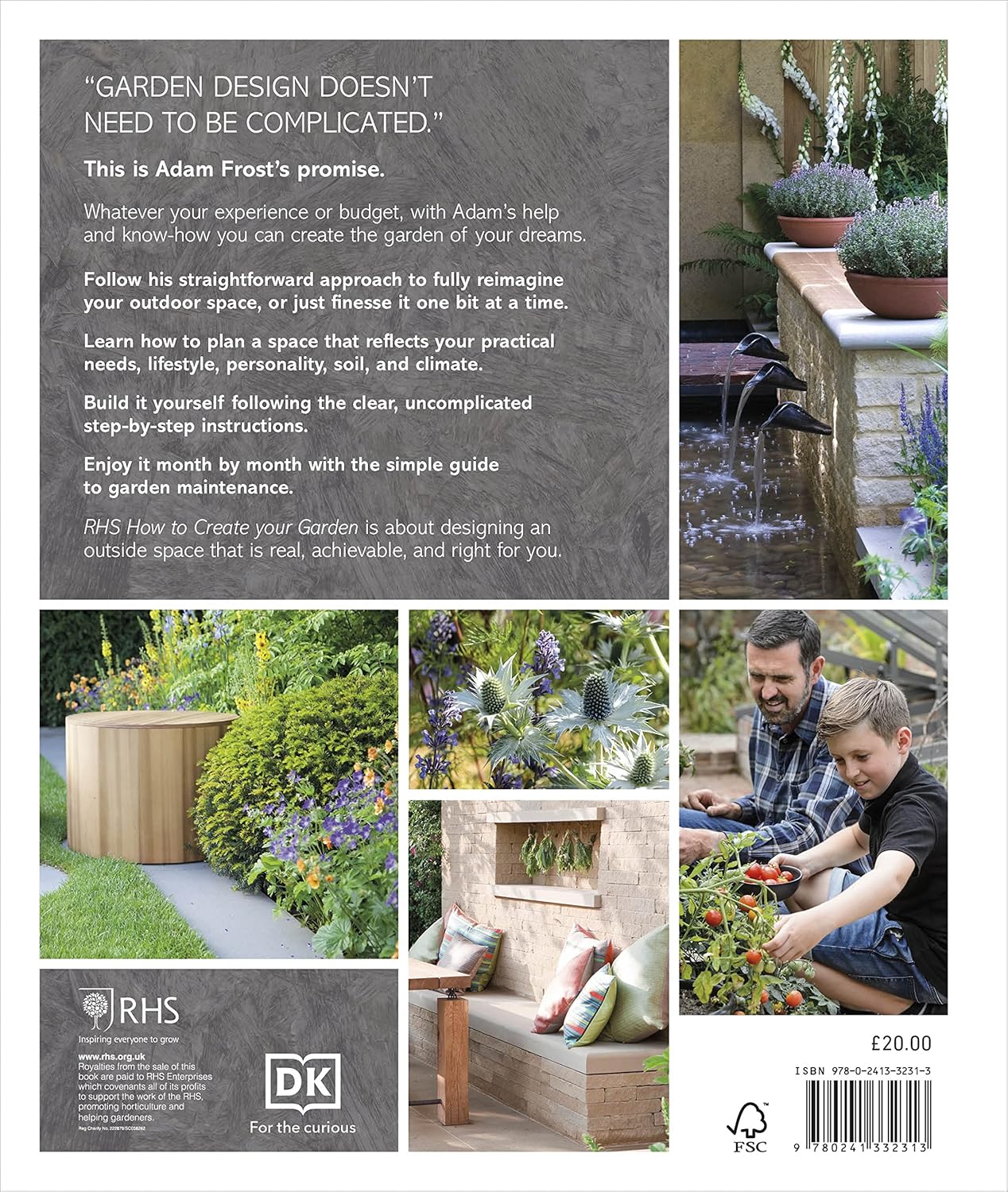 RHS How to Create your Garden: Ideas and Advice for Transforming your Outdoor Space - Lets Buy Books
