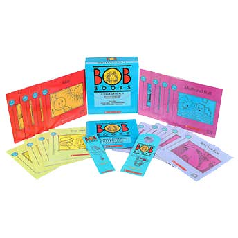 Bob Books: Collection 1 Beginning Readers and Advancing Beginners Including Parent Guide, Doorknob Hangerover 100 Stickers & Bookmark - Lets Buy Books