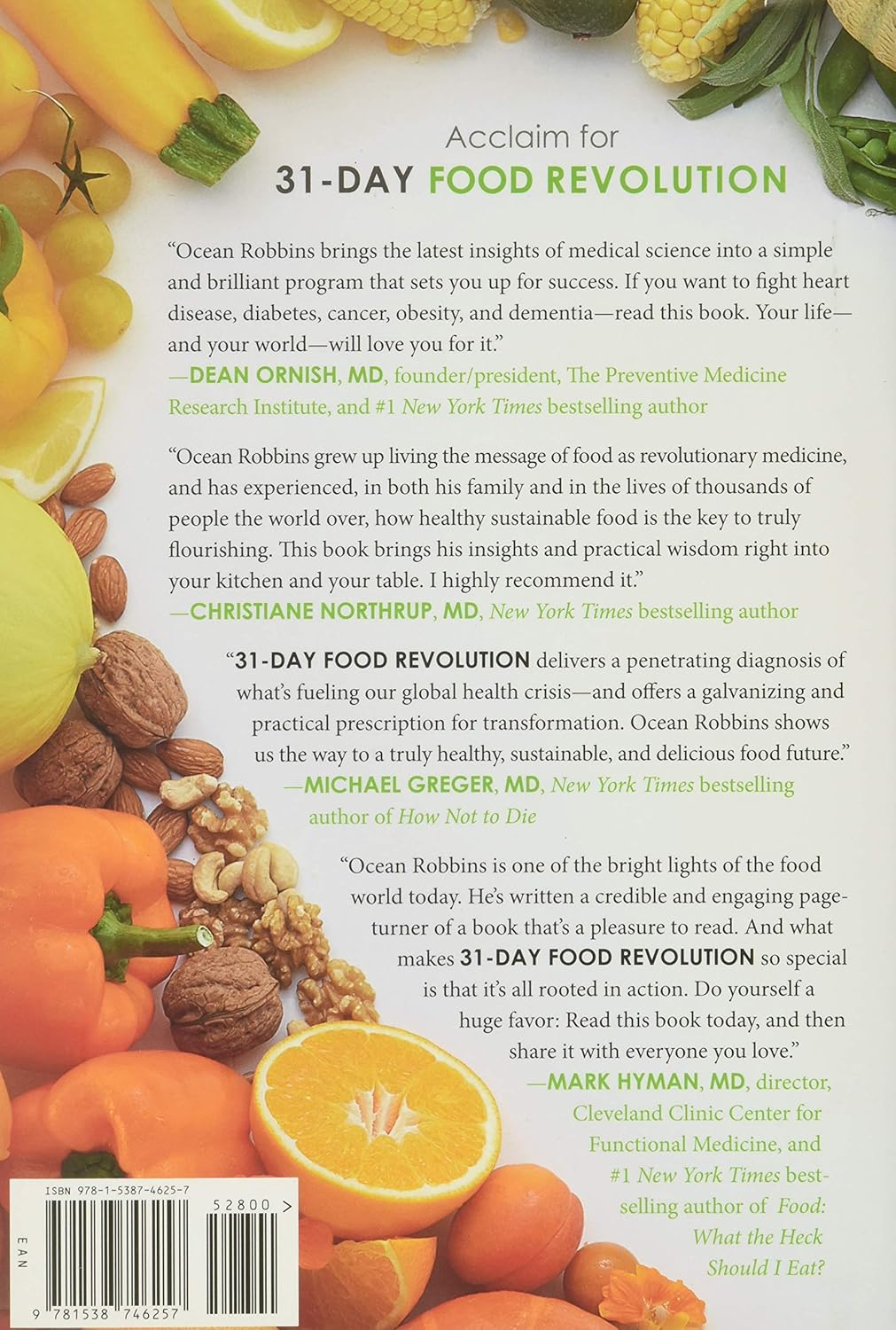 31-Day Food Revolution: Heal Your Body, Feel Great, and Transform Your World - Hardcover book by Ocean Robbins