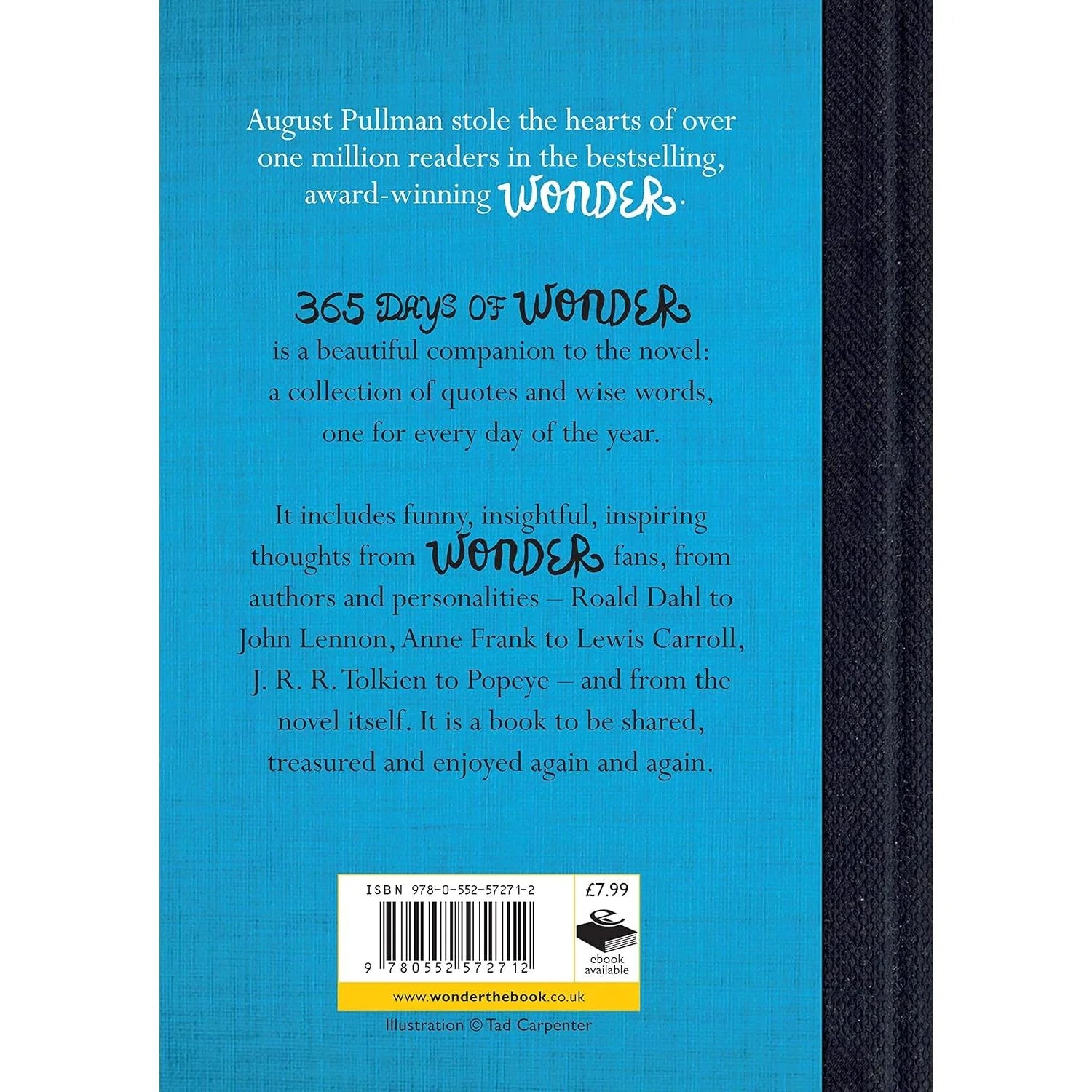365 Days of Wonder by R. J. Palacio - Paperback, alternate cover view, ages 9-12 gift book
