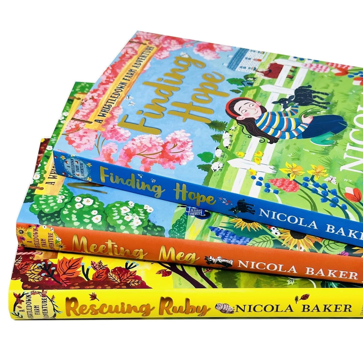 Whistledown Farm Adventure Series by Nicola Baker 3 Books Collection Set - Ages 5-8 - Hardback - Lets Buy Books