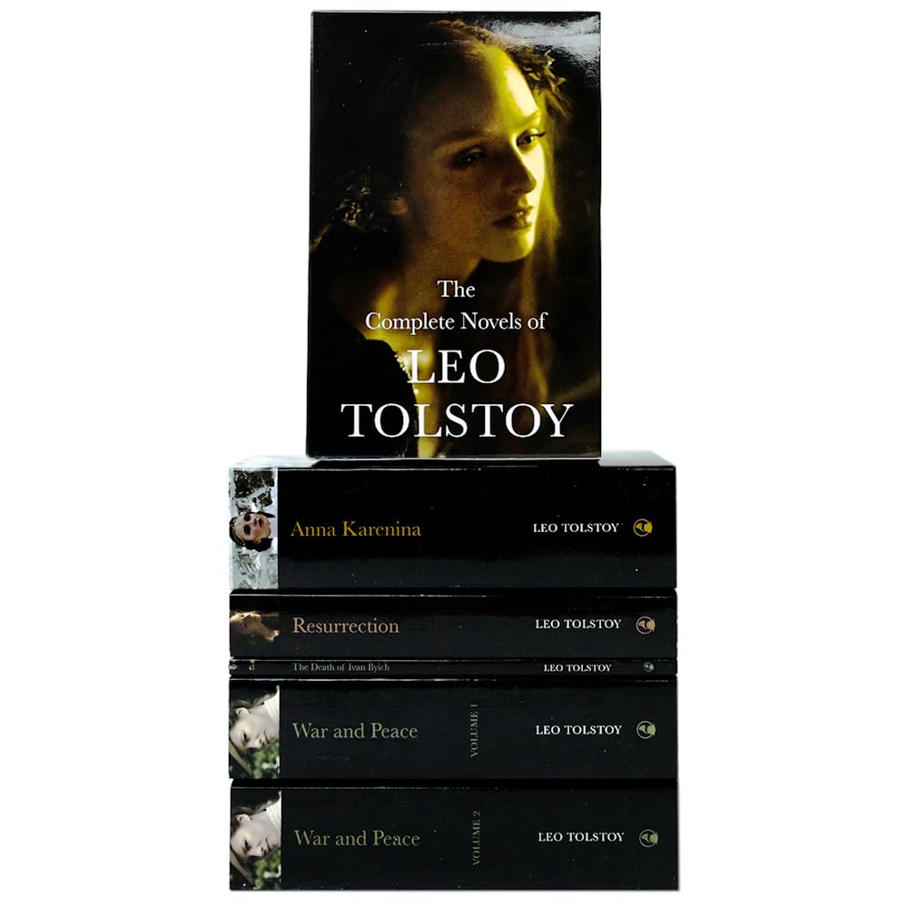 The Complete Novels of Leo Tolstoy Classic Stories 5 Books Collection Box Set (Resurrection, Anna Karenina, The Death of Ivan Ilyich) - Lets Buy Books