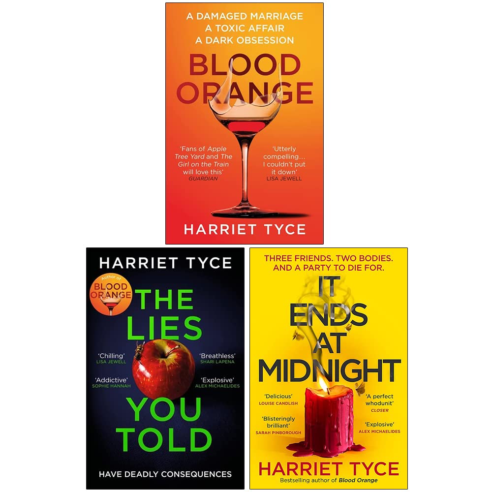 Harriet Tyce Collection 3 Books Set (Blood Orange, Lies You Told, It Ends At Midnight) - Lets Buy Books