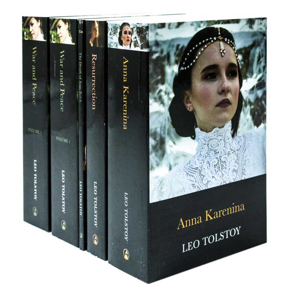 The Complete Novels of Leo Tolstoy Classic Stories 5 Books Collection Box Set (Resurrection, Anna Karenina, The Death of Ivan Ilyich) - Lets Buy Books