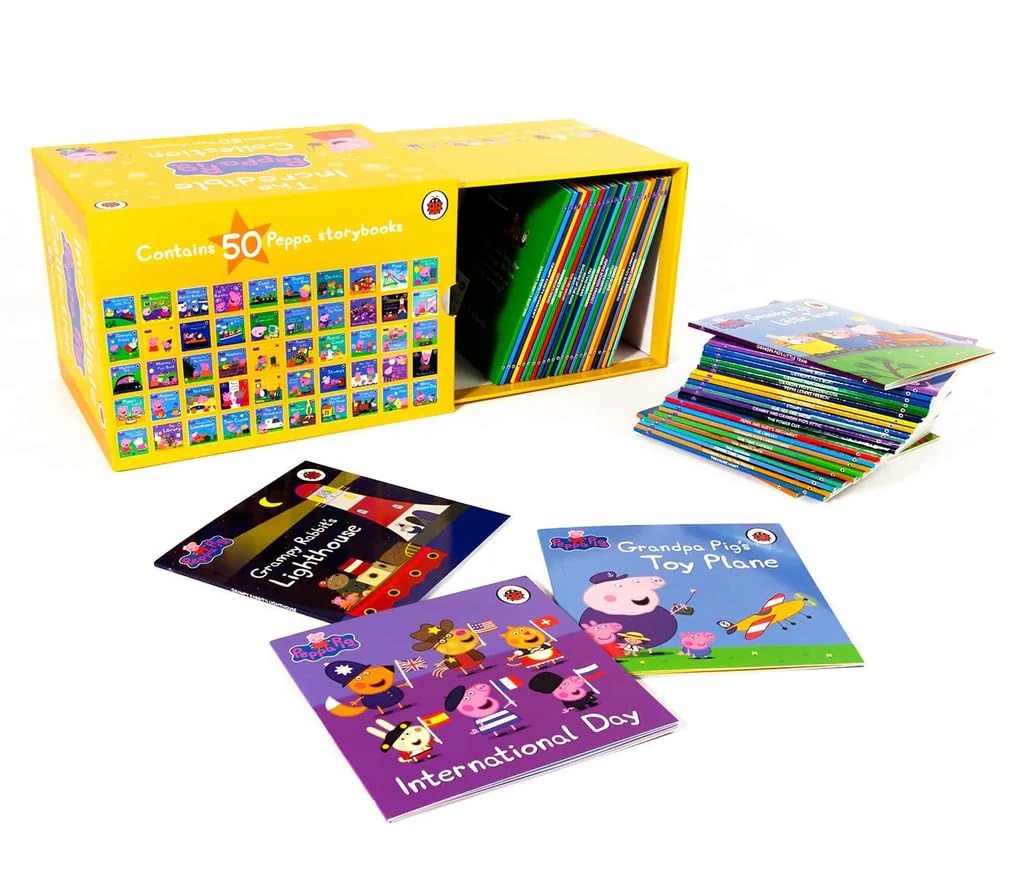 Peppa Pig: The Incredible Collection 50 Books Box Set (50 Storybooks Series 2) Paperback - Lets Buy Books