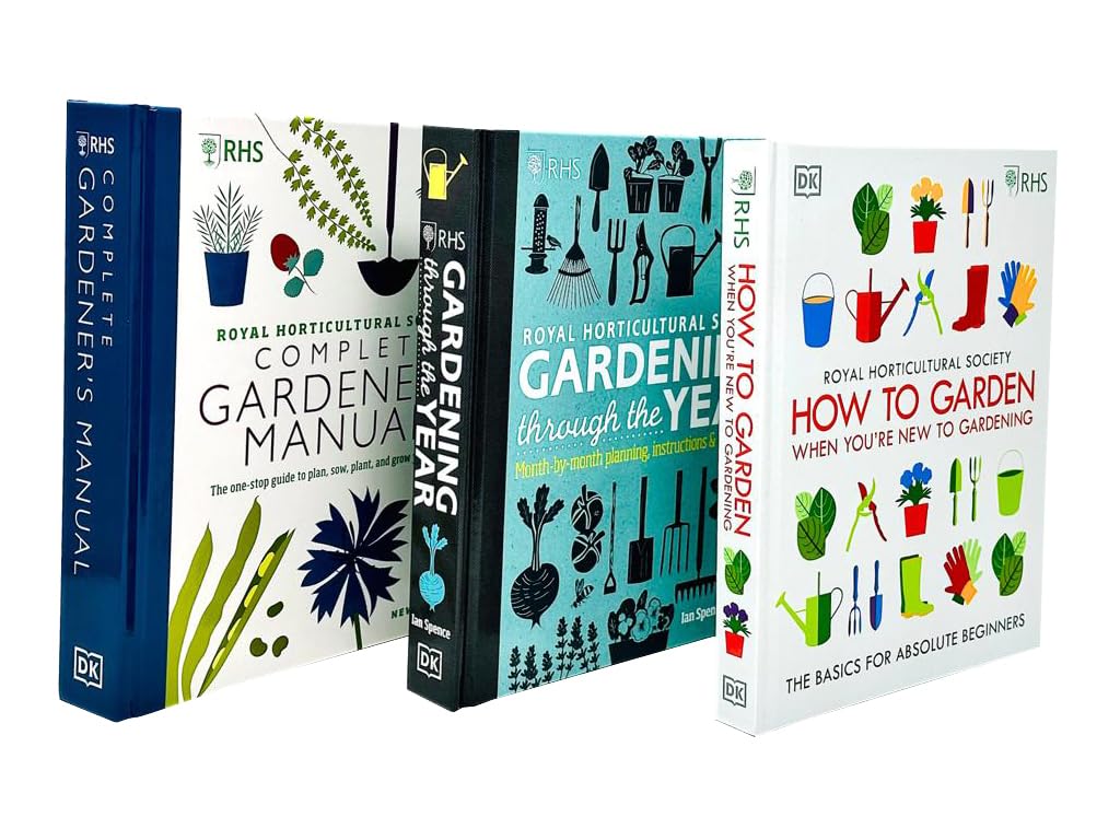 RHS How To Garden, RHS Gardening Through Year, RHS Complete Garden 3 Books Set - Lets Buy Books