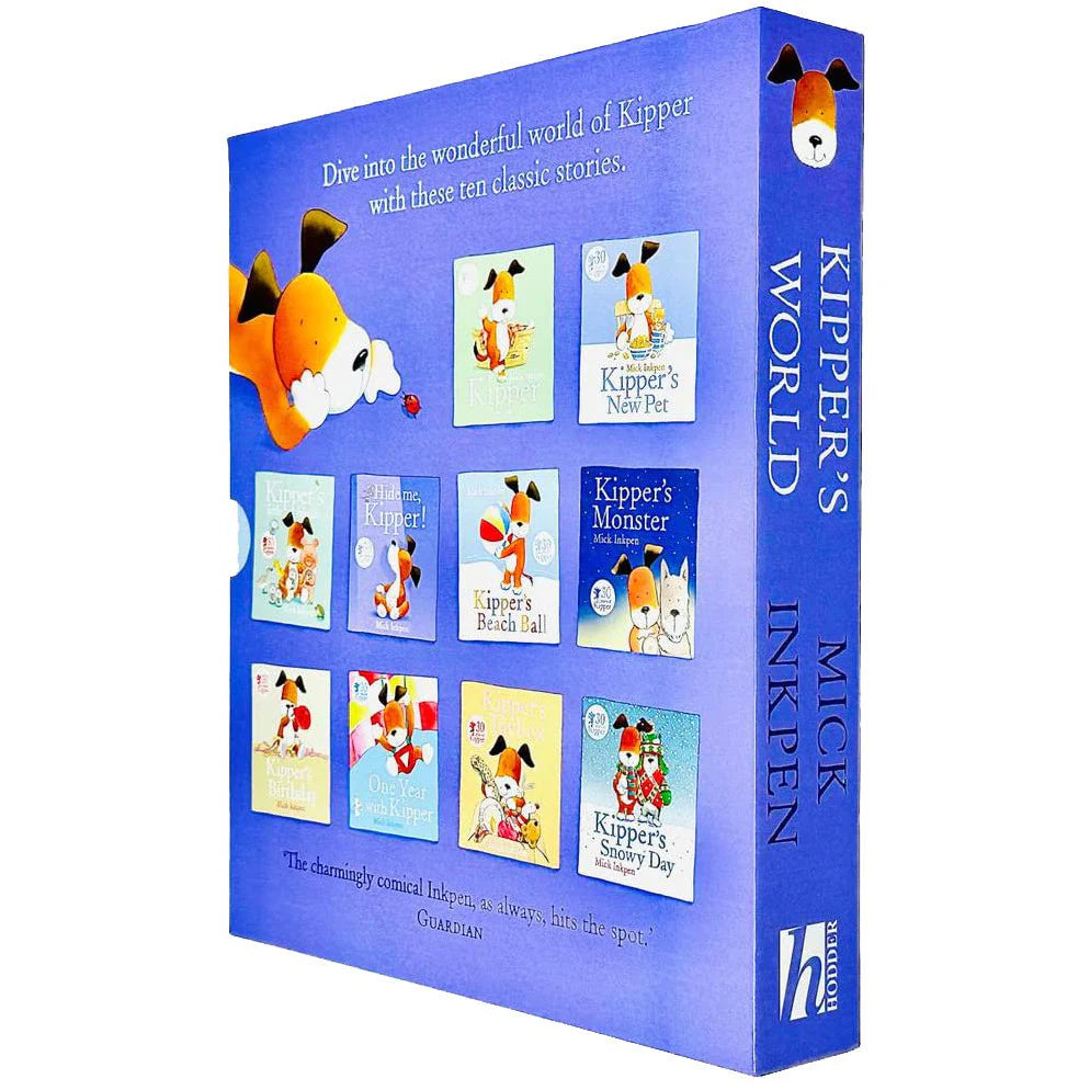 Kipper's World Collection 10 Books Box Set By Mick Inkpen (Kipper, Birthday, Beach Ball, Hide Me) - Lets Buy Books