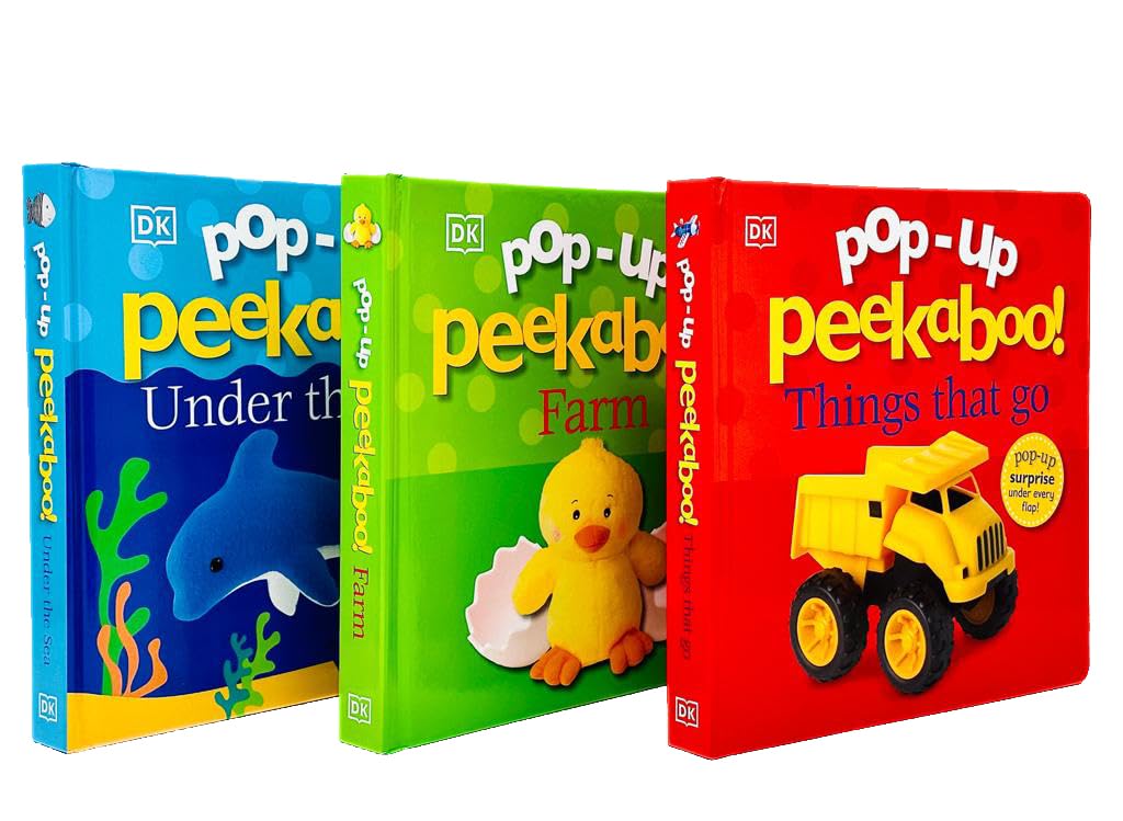 Pop-Up Peekaboo! 3 Books Collection Set By DK (Under The Sea, Things That Go) - Lets Buy Books
