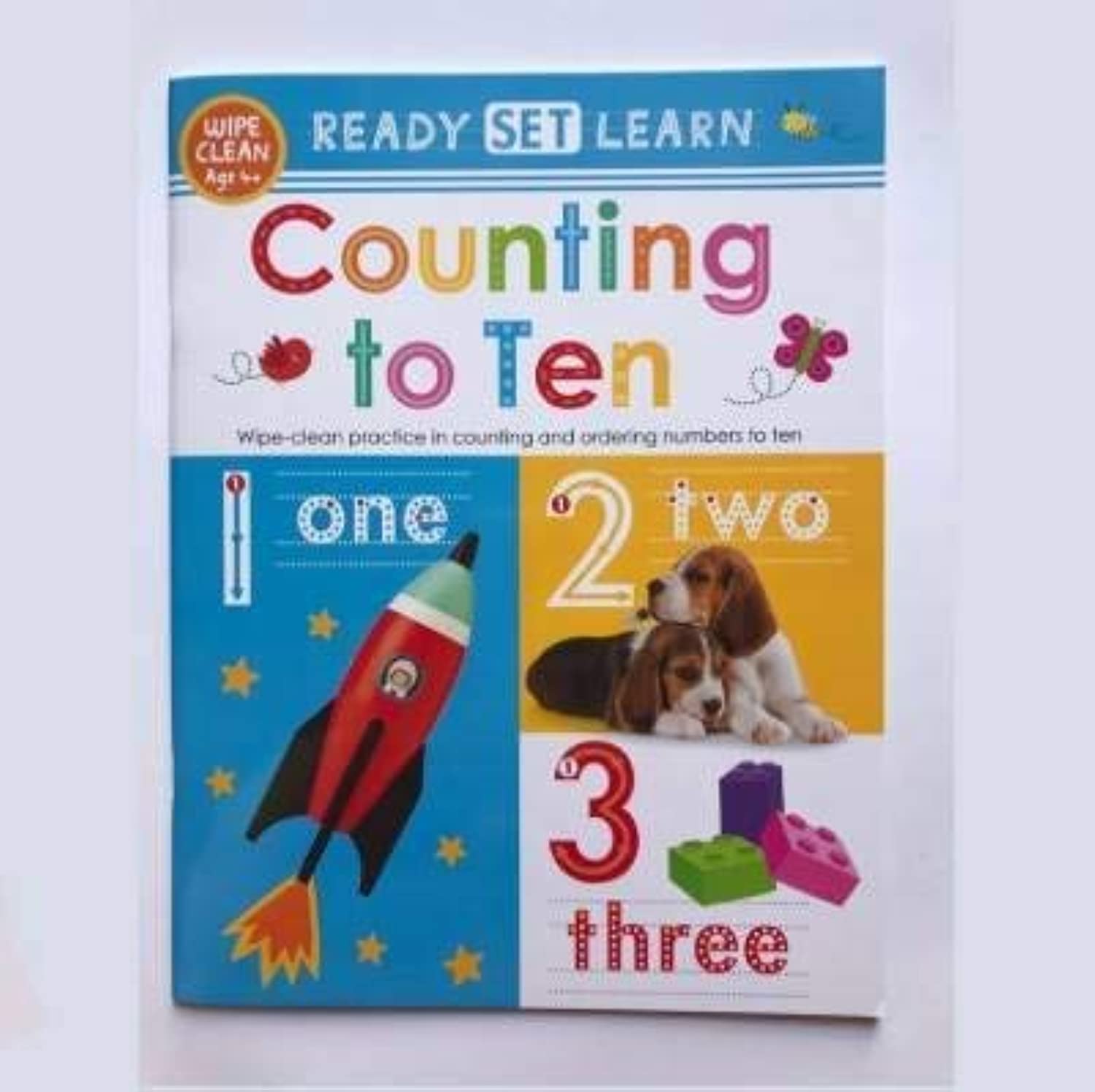 New Ready Set Learn 10 Early Learning Wipe Clean Books Colours Shapes Numbers Phonics Handwriting Counting Ages 3+ - Lets Buy Books