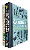 RHS How To Garden When You're New & RHS Gardening Through the Year 2 Books Set - Lets Buy Books