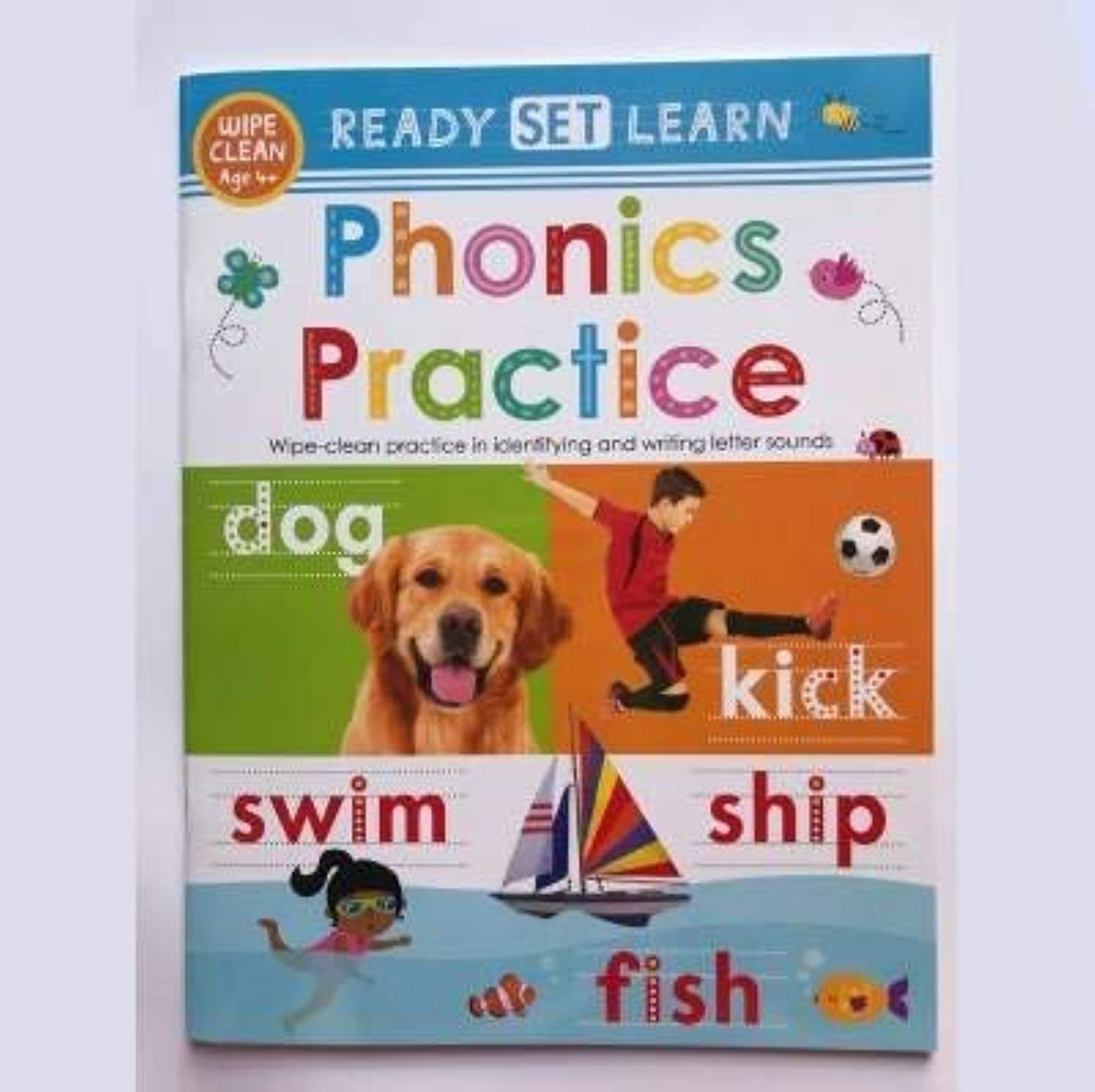 New Ready Set Learn 10 Early Learning Wipe Clean Books Colours Shapes Numbers Phonics Handwriting Counting Ages 3+ - Lets Buy Books