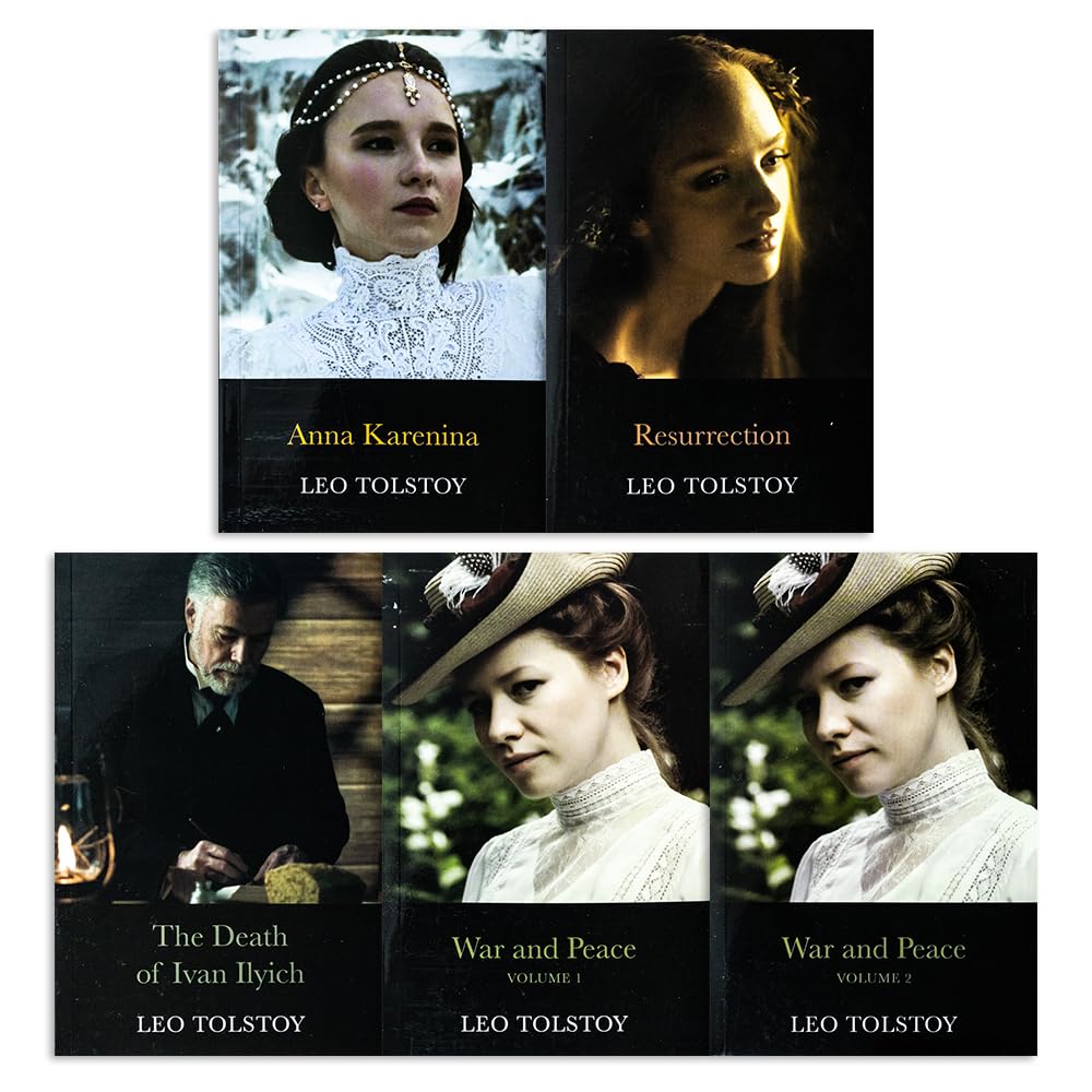 The Complete Novels of Leo Tolstoy Classic Stories 5 Books Collection Box Set (Resurrection, Anna Karenina, The Death of Ivan Ilyich) - Lets Buy Books