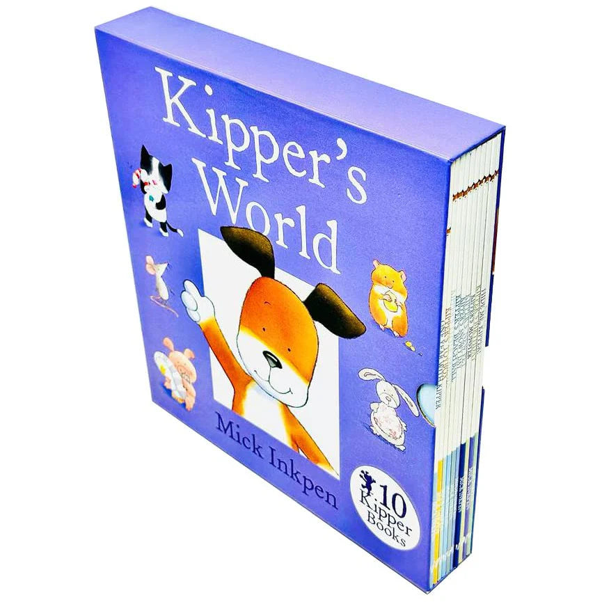 Kipper's World Collection 10 Books Box Set By Mick Inkpen (Kipper, Birthday, Beach Ball, Hide Me) - Lets Buy Books