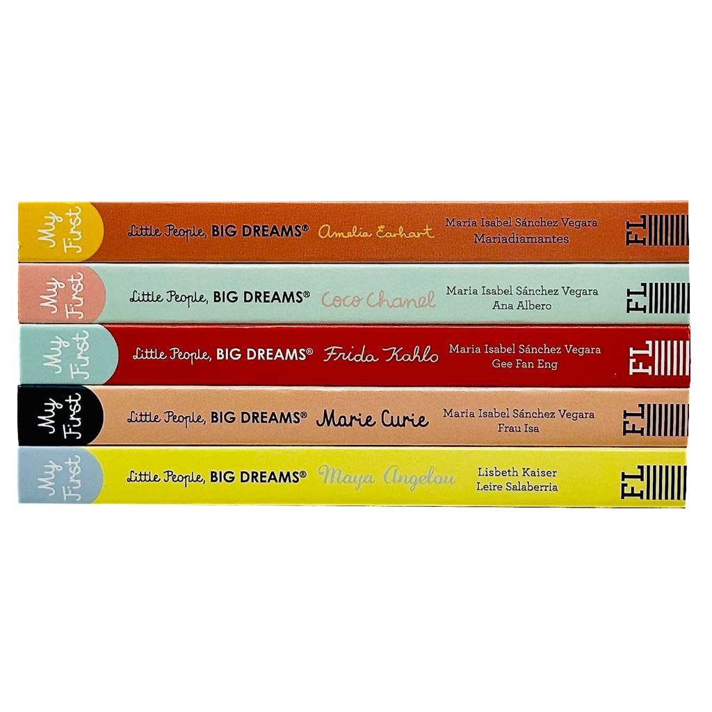 Little people, big dreams series 1 : 5  Books Collection Set ( Ages 7-9 ) Board Book - Lets Buy Books