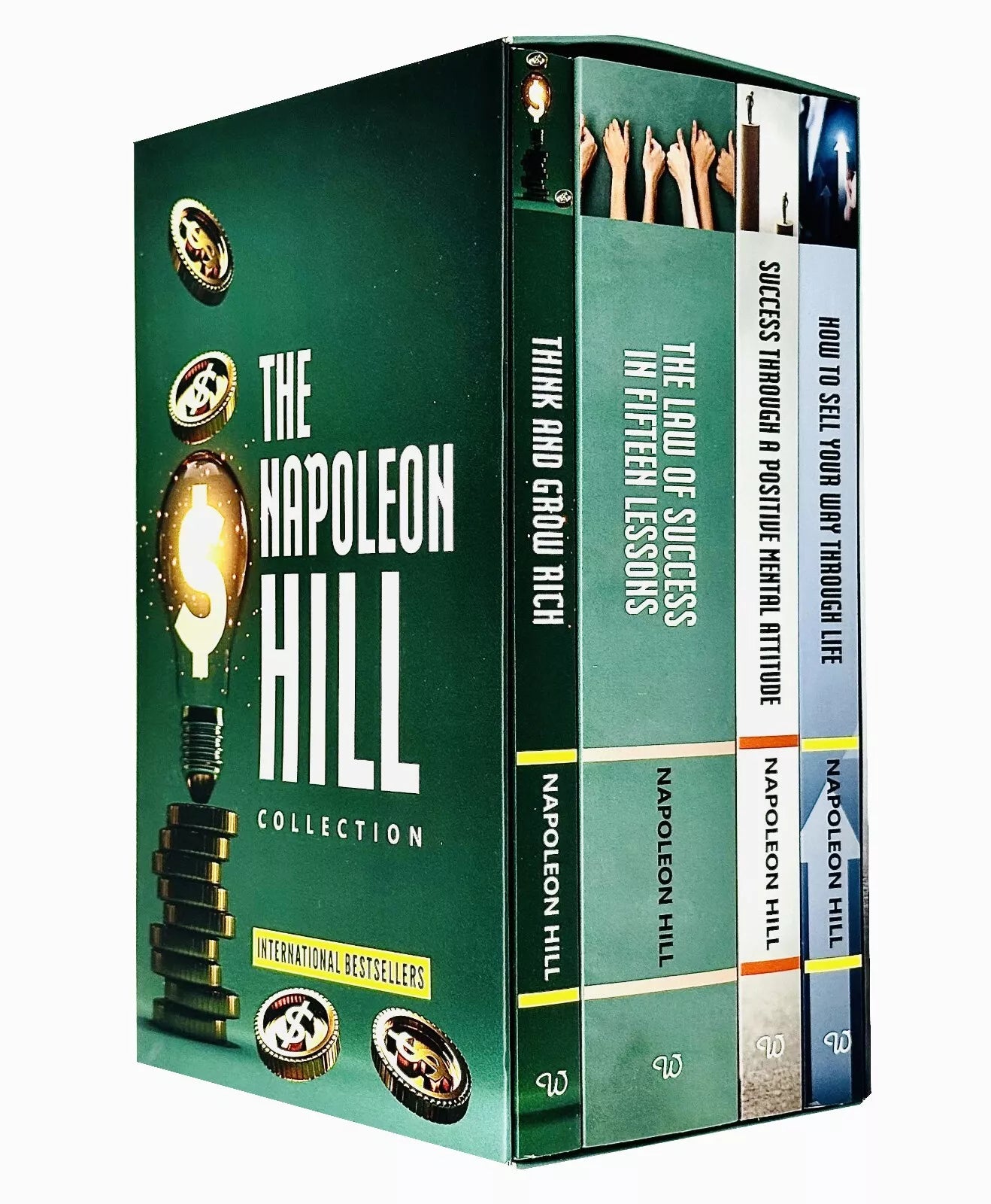 The Napoleon Hill Collection 4 Books Boxed Set How to Sell Your Way Through Life - Lets Buy Books