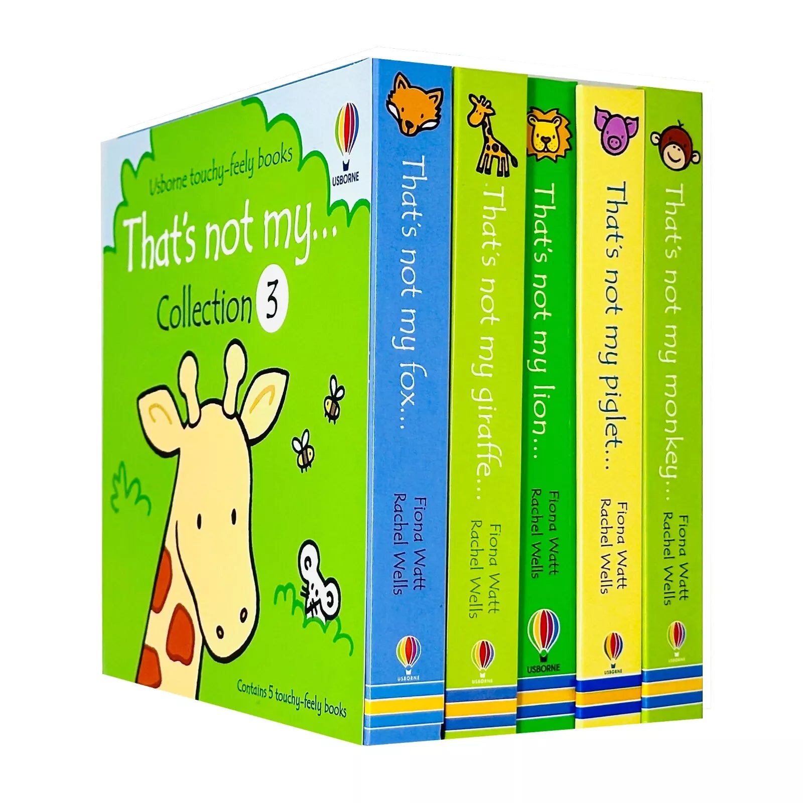 Usborne touchy-feely Books That's Not my... Collection 3: 5 Books Set Fox, Giraffe, Lion - Lets Buy Books