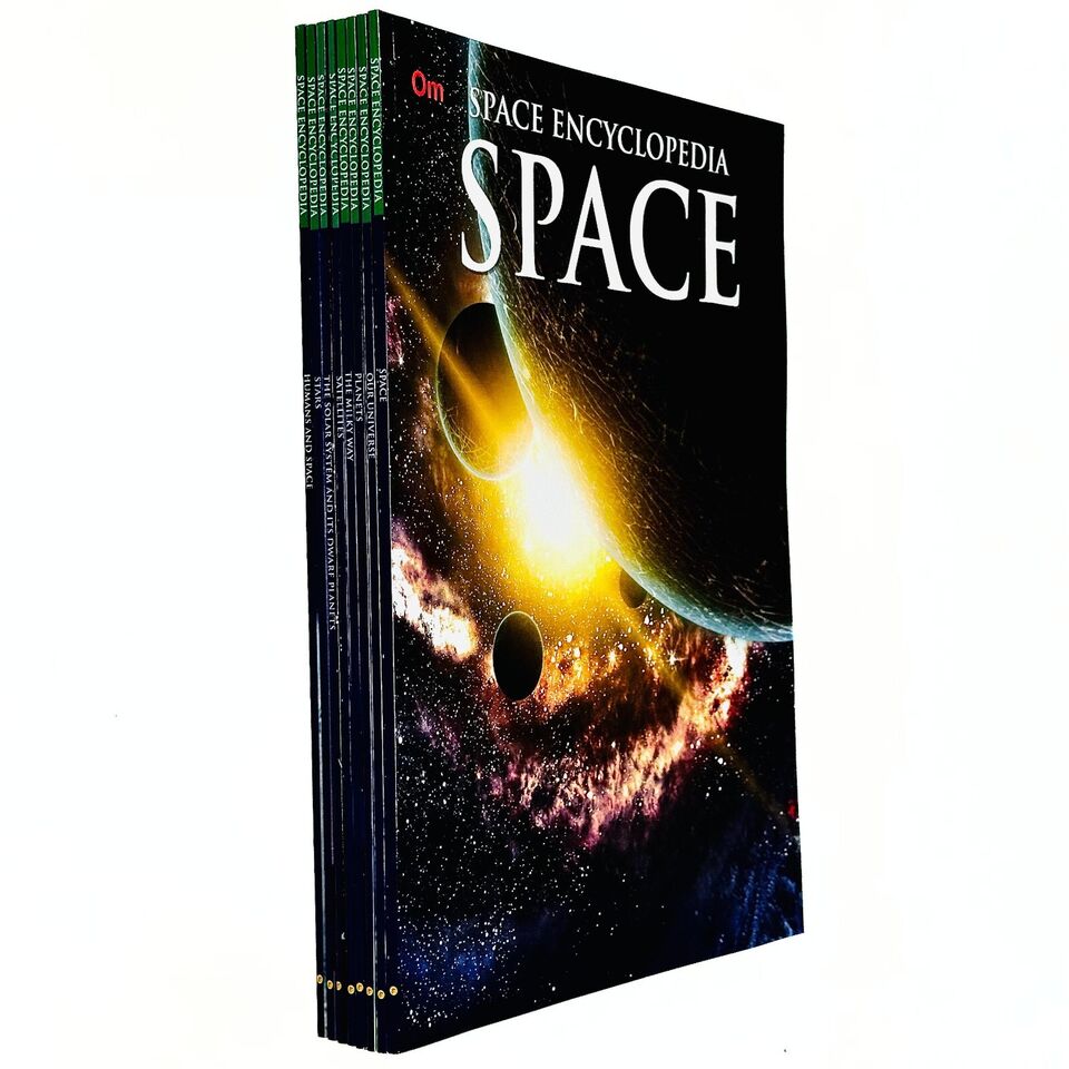 Encyclopedia of space Set of 8 Books (Space, Our Universe, Planets, Milky Way, Satellites) - Lets Buy Books