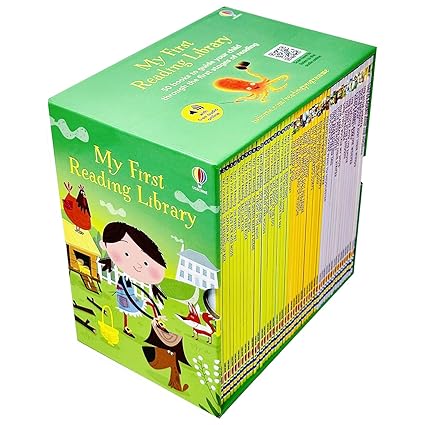 Usborne My Very First Reading Library 50 Books Set Collection Pack Early Level 1 and 2 - Lets Buy Books