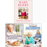 Mary Berry Collection 3 Books Set ( Mary Berry's Christmas Collection, Sunday Lunches ) - Lets Buy Books