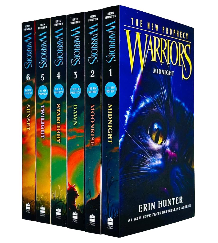 Warrior Cats Series 2: The New Prophecy by Erin Hunter 6 Books Set (Sunset, Twilight, Dawn) - Lets Buy Books