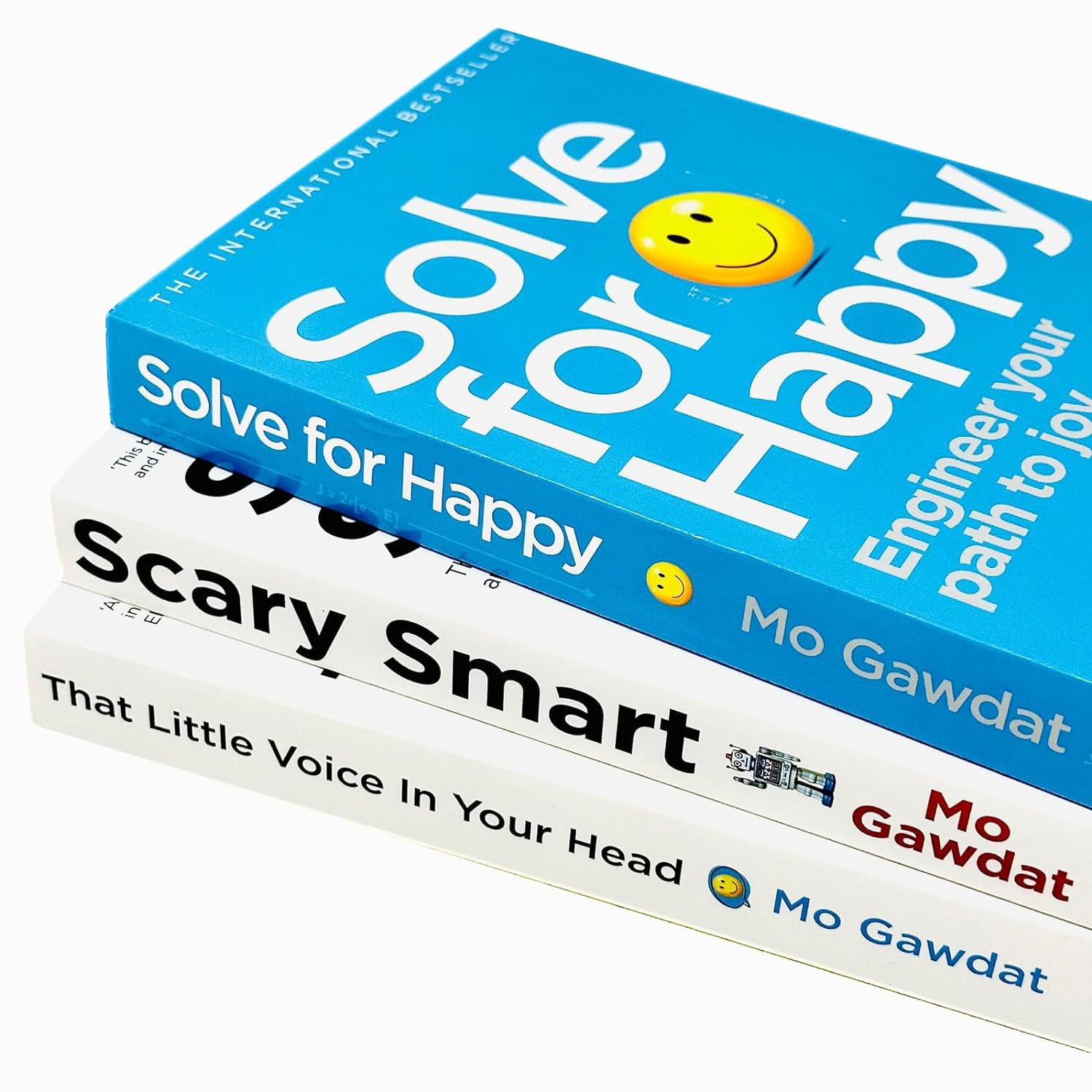 Mo Gawdat Collection 3 Books Set (That Little Voice In Your Head, Solve For Happy, Scary Smart) - Lets Buy Books