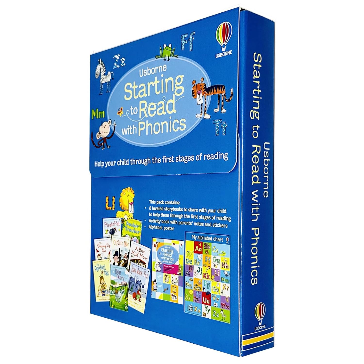 Usborne Starting to Read With Phonics 8 Books Collection Box Set With Activity Book - Lets Buy Books