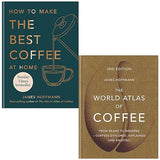 James Hoffmann 2 Books Collection Set (How to make best coffee & World Atlas of Coffee) - Lets Buy Books