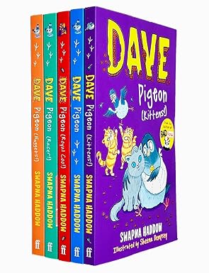 Dave Pigeon Collection 5 Books Set By Swapna Haddow (Dave Pigeon, Nuggets, Racer) - Lets Buy Books