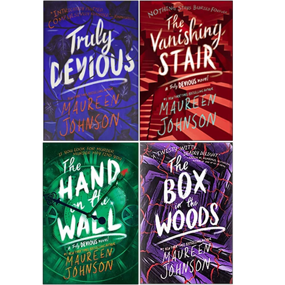 Truly Devious Series 4 Books Collection Set By Maureen Johnson Vanishing Stair - Lets Buy Books