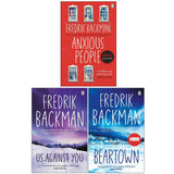 Fredrik Backman 3 Books Collection Set (Anxious People, Us Against You & Beartown) - Lets Buy Books