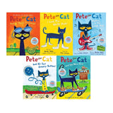 Pete the Cat Series 5 Books Collection Set by Eric Litwin (I Love My White Shoes) - Lets Buy Books