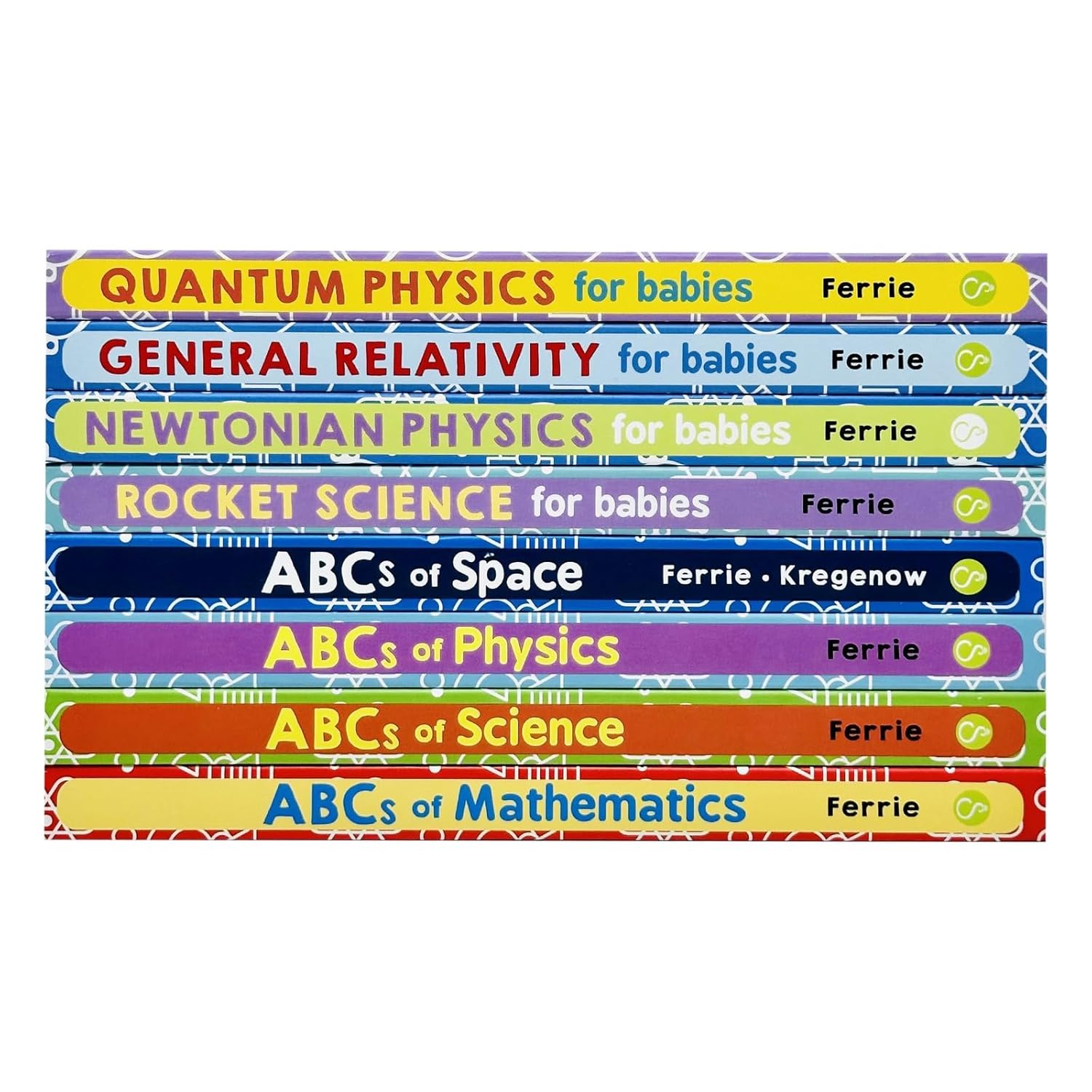 Baby University Collection 8 Books Set By Chris Ferrie General Relativity, Newtonian Physics, Quantum Physics - Lets Buy Books