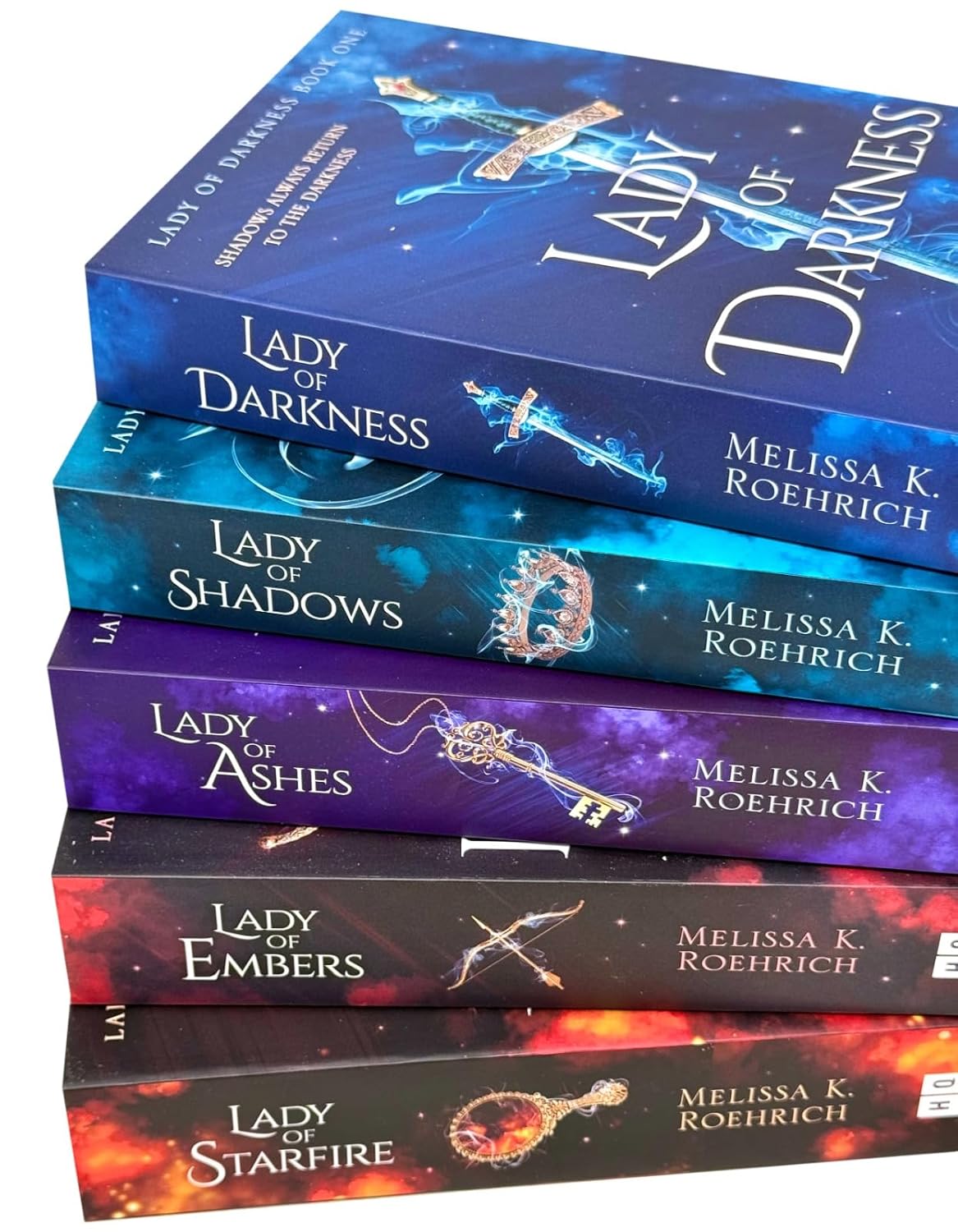 Lady of Darkness Series by Melissa K. Roehrich 5 Books Set - Fiction - Paperback - Lets Buy Books