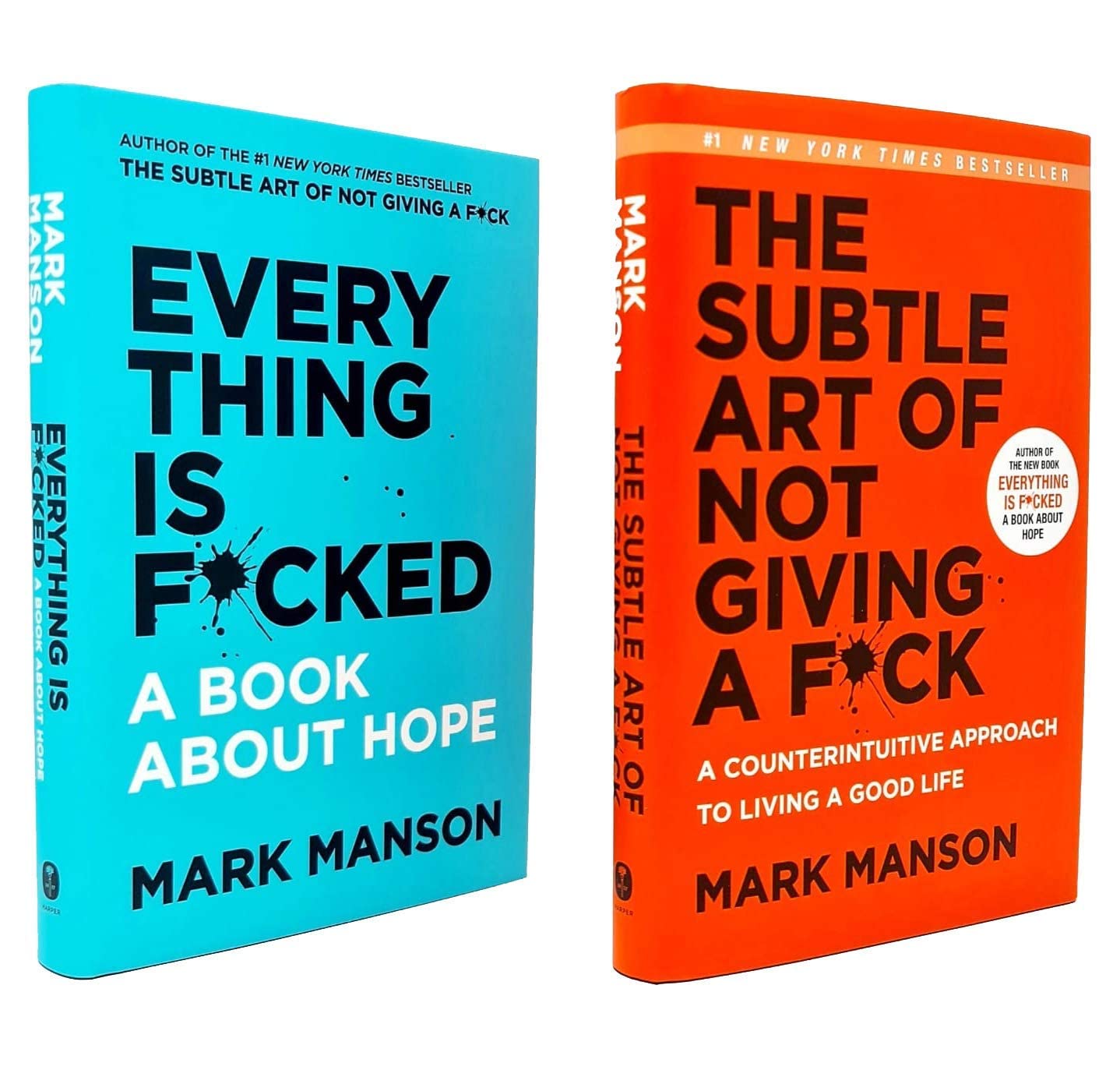 Mark Manson 2 Books Collection Set - Non Fiction - Hardcover - Lets Buy Books