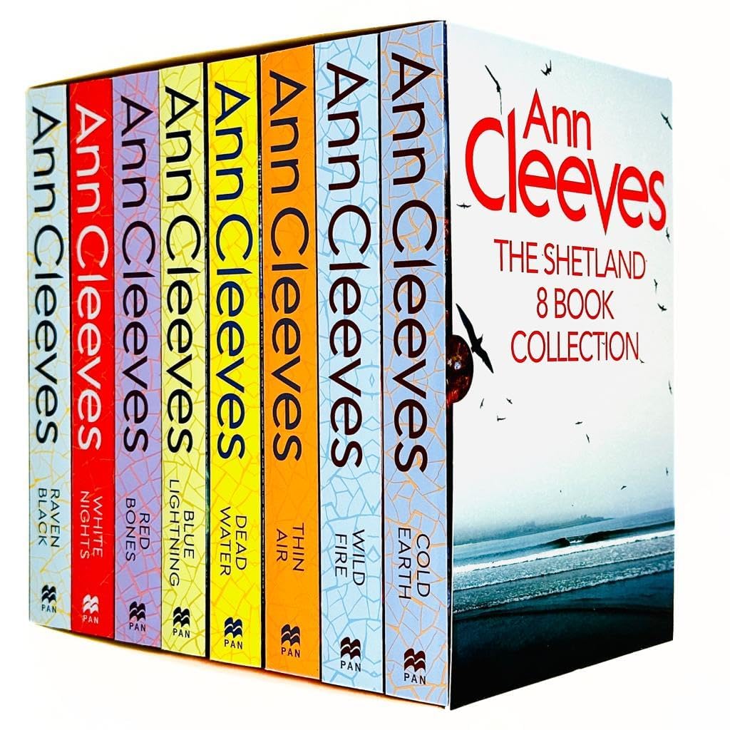 Ann Cleeves Shetland Series Collection 8 Books Set (Blue Lightning, Raven Black, White Nights & More...) - Lets Buy Books