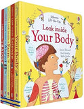 Usborne Lift the Flap Look Inside 5 Books Collection Set (Your Body, Science, Farm, Airport) - Lets Buy Books