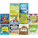 Superpoop Picture 10 Books Collection Set (Superpoop, 101 Bums, Poo That Animals & More) - Lets Buy Books