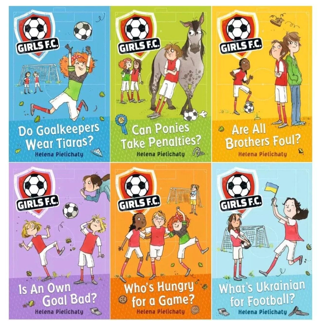 Girls FC Collection 6 Football Books Set by Helena Pielichaty - Lets Buy Books
