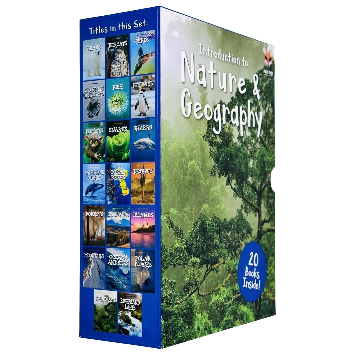 Introduction to Nature and Geography 20 Books Collection Box Set by Jasmine Brooke (Crocodiles and Alligators, Fish, Penguins, Primates) - Lets Buy Books