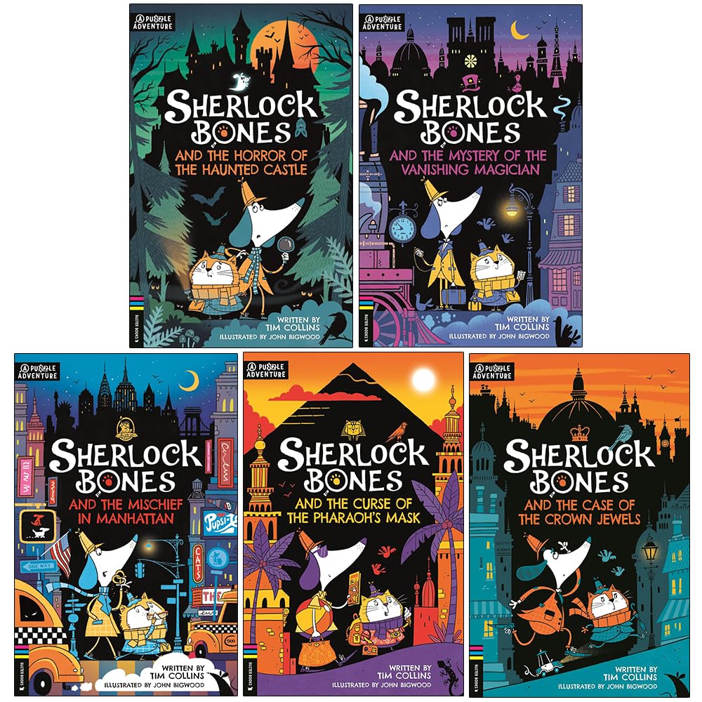 Adventures of Sherlock Bones by Tim Collins 5 Books Set - Fiction - Paperback - Lets Buy Books