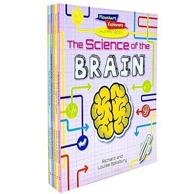 Flowchart Explorers Human Body STEM 6 Science Books Set (Brain, Digestive, Heart, Lungs) - Lets Buy Books