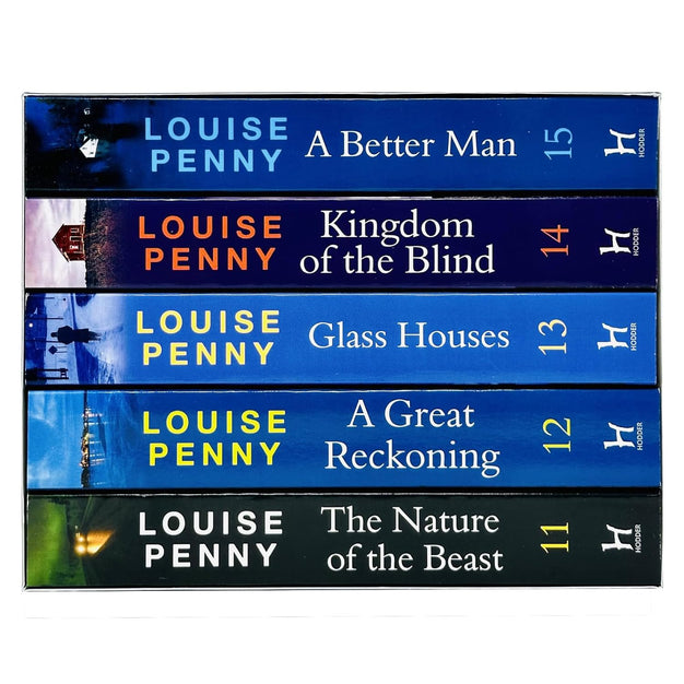 Chief Inspector Gamache Book Series 11-15 Collection 5 Books Set (The Nature of the Beast, A Great Reckoning, Glass Houses, Kingdom of the Blind, A Better Man) by Louise Penny