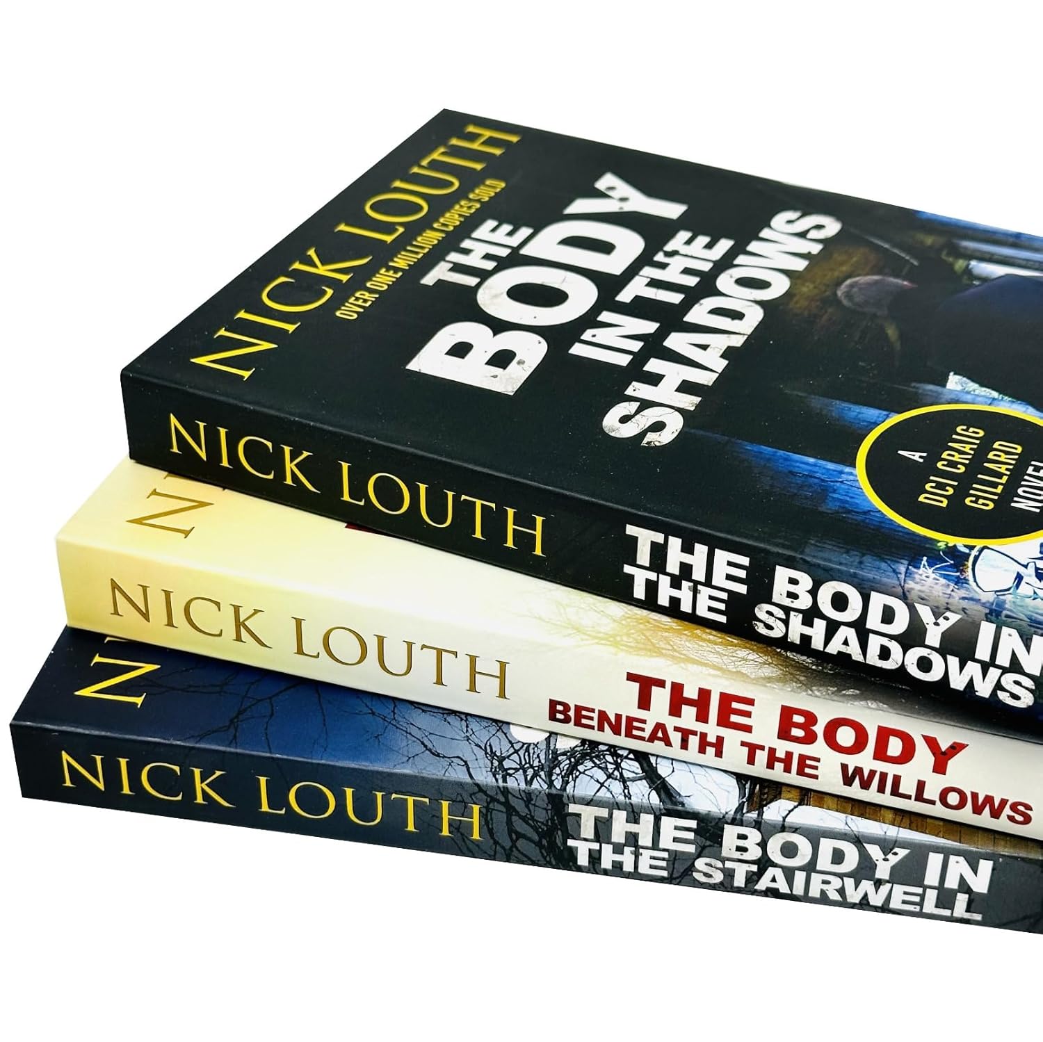 Nick Louth DCI Craig Gillard Crime Thrillers Collection 3 Books Set (The Body in the Shadows, The Body Beneath the Willows,The Body in The Stairwell) by Nick Louth